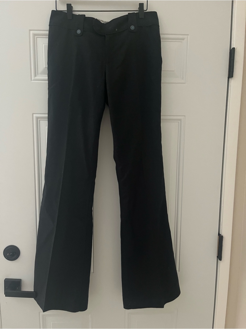 Trovata Charcoal Grey Wool Boot-Cut Pants